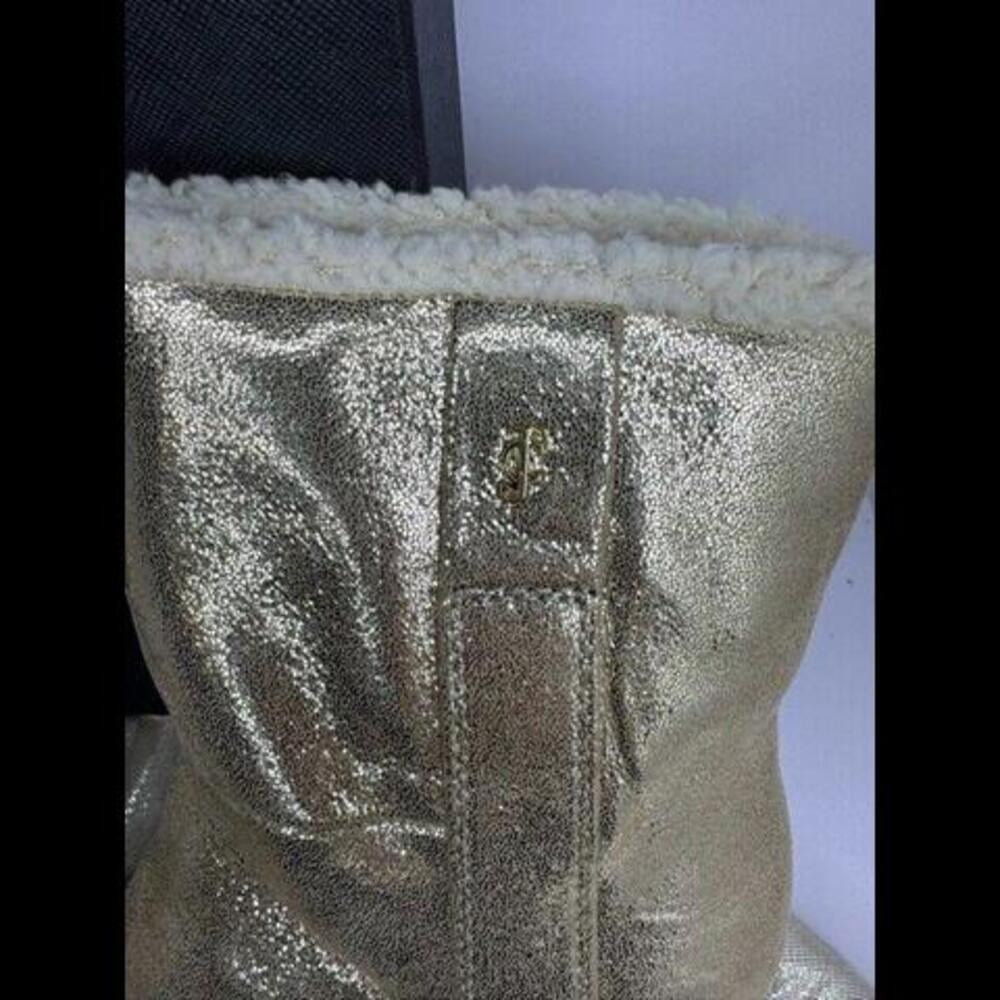 Juicy Couture Black Label Linn Boots Dusty Gold (Sz 6B) Brand New in Box - Picture 3 of 6